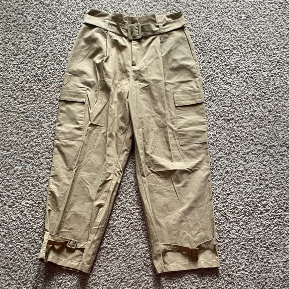 Zara Womans Tan Khaki Pants - Picture 6 of 6